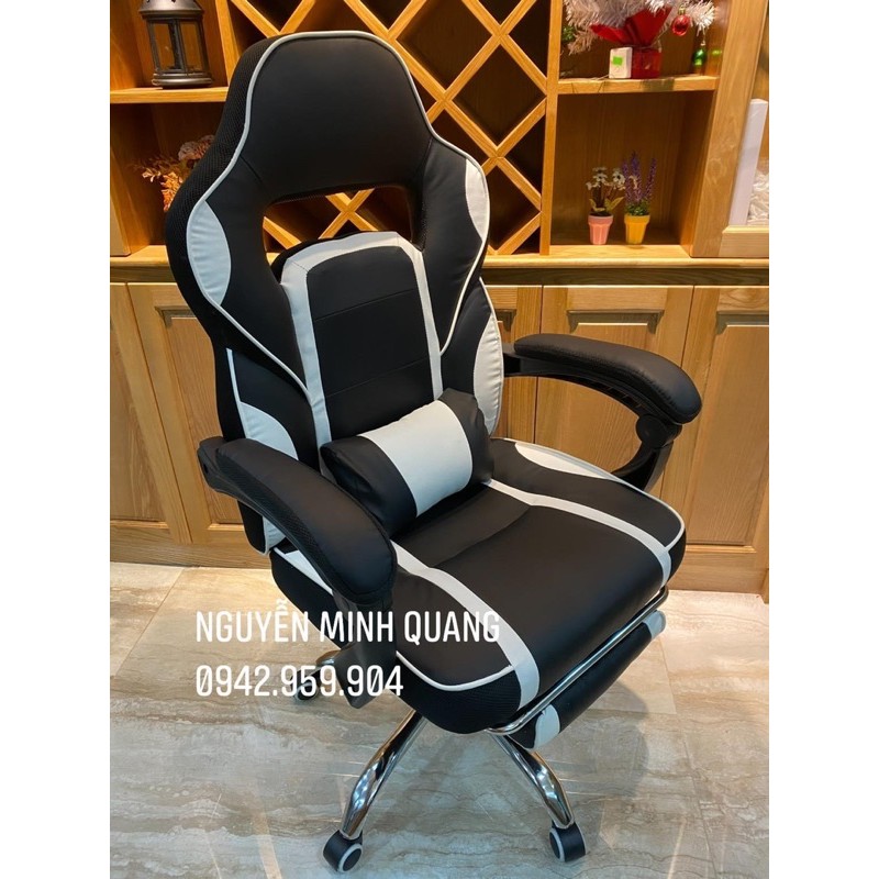 Ghế Gaming Da Pu Ngã Lưng ( Massage Gối Rung ) | BigBuy360 - bigbuy360.vn