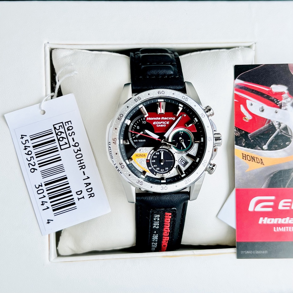 Đồng hồ nam dây da Casio Edifice EQS-930HR-1A Honda Racing