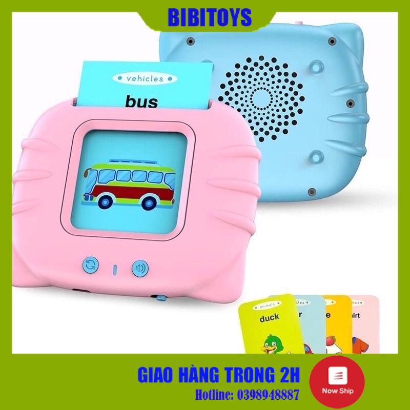 [HÀNG LOẠI 1, ÂM THANH TO, RÕ] Máy Đọc Thẻ Flashcard Tiếng Anh Dành Cho Trẻ Em Gồm 224 Từ Vựng Không Có Sóng Điện Từ