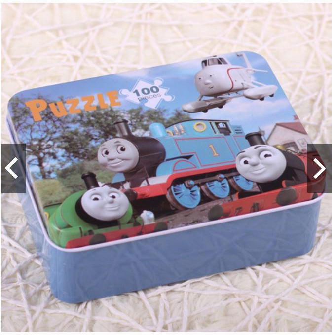 Bộ ghép hình 100 chi tiết hộp đựng thiếc (nhiều mẫu)