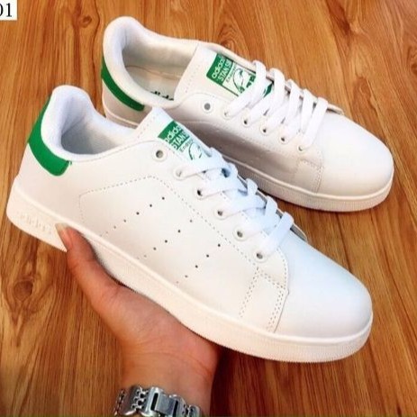 [XẢ HÀNG] Giày Thể Thao Stan Smith Trắng Gót Xanh Lá