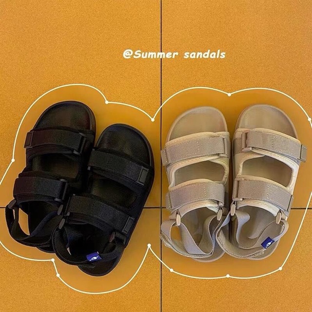 Sandals đế nhựa mềm hai màu