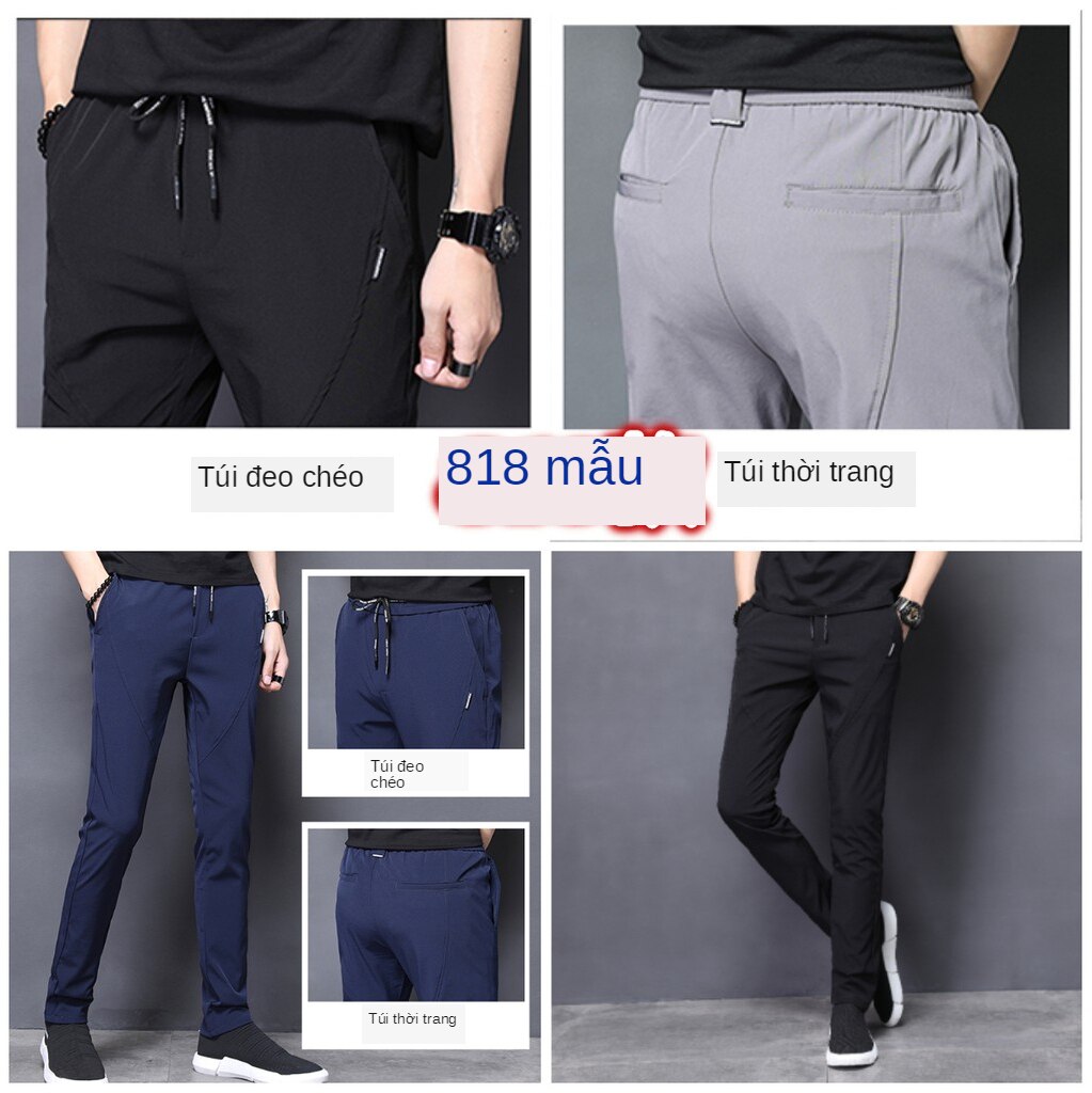 Quần jogger thể thao nam màu trơn vải mềm mịn | BigBuy360 - bigbuy360.vn