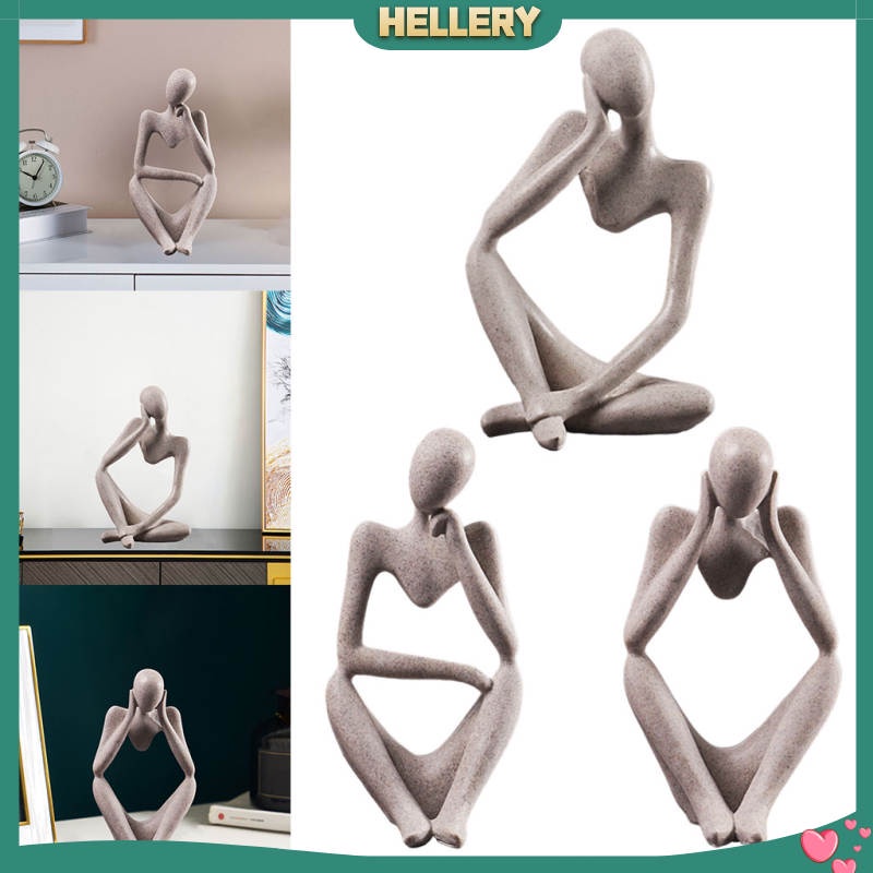 Tượng điêu khắc hình người suy nghĩ trang trí nội thất