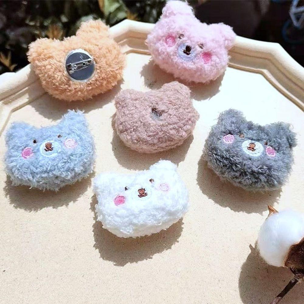 Trâm Cài Áo Hình Thú Nhồi Bông Nhiều Màu Dễ Thương Cho Cặp Đôi