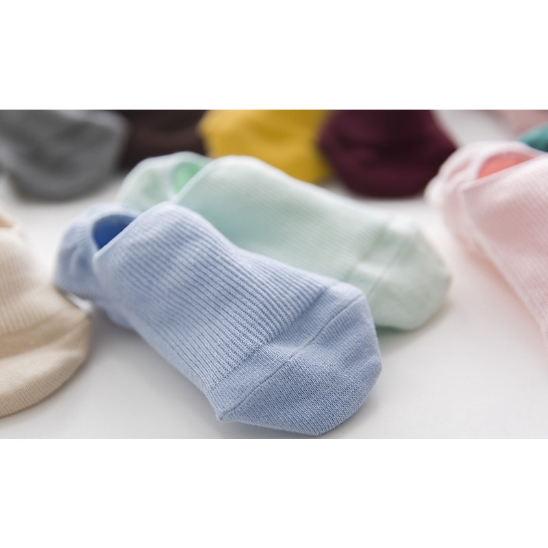 Tất cổ thuyền peppermint 22332 màu trơn phong cách mới tùy chọn