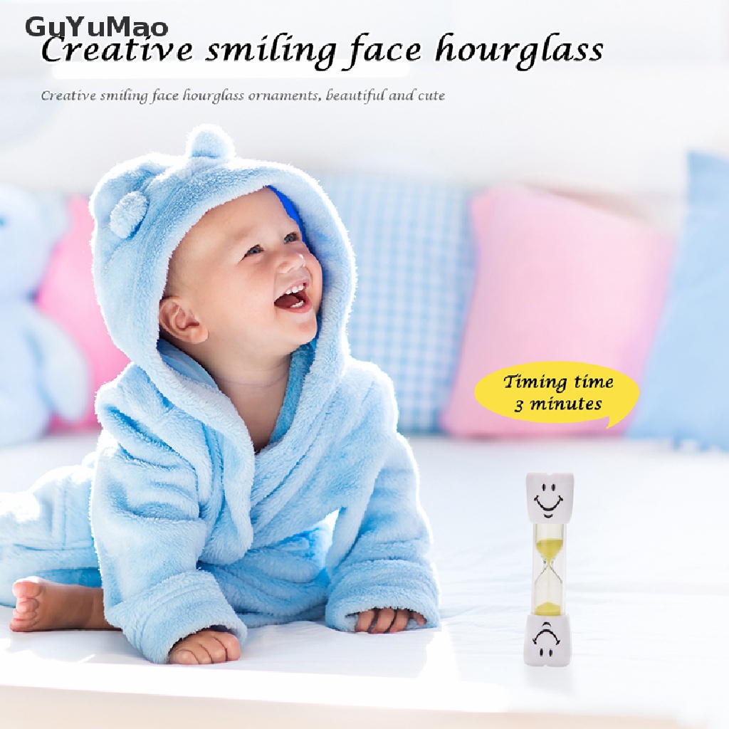 Đồng Hồ Cát Chống Rơi Vỡ 1-3 Phút Hình Mặt Cười Sáng Tạo