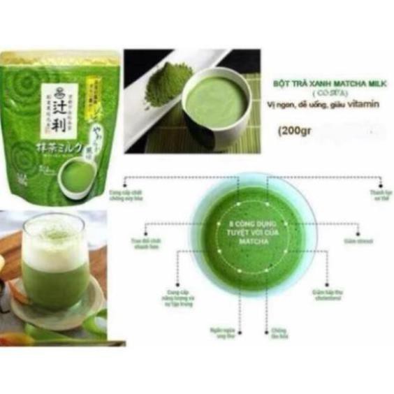 Bột Trà Xanh Matcha Milk Nhật Bản 200g