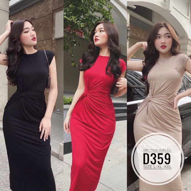 Bigsize Đầm thun D359