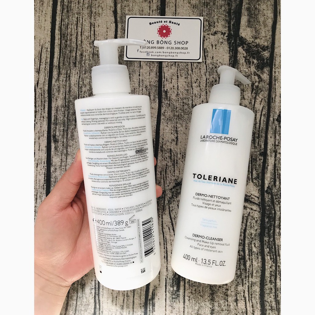 Sữa rửa mặt tầy trang La Roche-Posay Toleriane cho da nhạy cảm