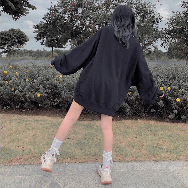 Áo Sweater Nỉ Baby Đen Jem Closet Nam Nữ Unisex | BigBuy360 - bigbuy360.vn