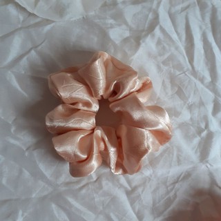 Scrunchies phi bóng đơn sắc
