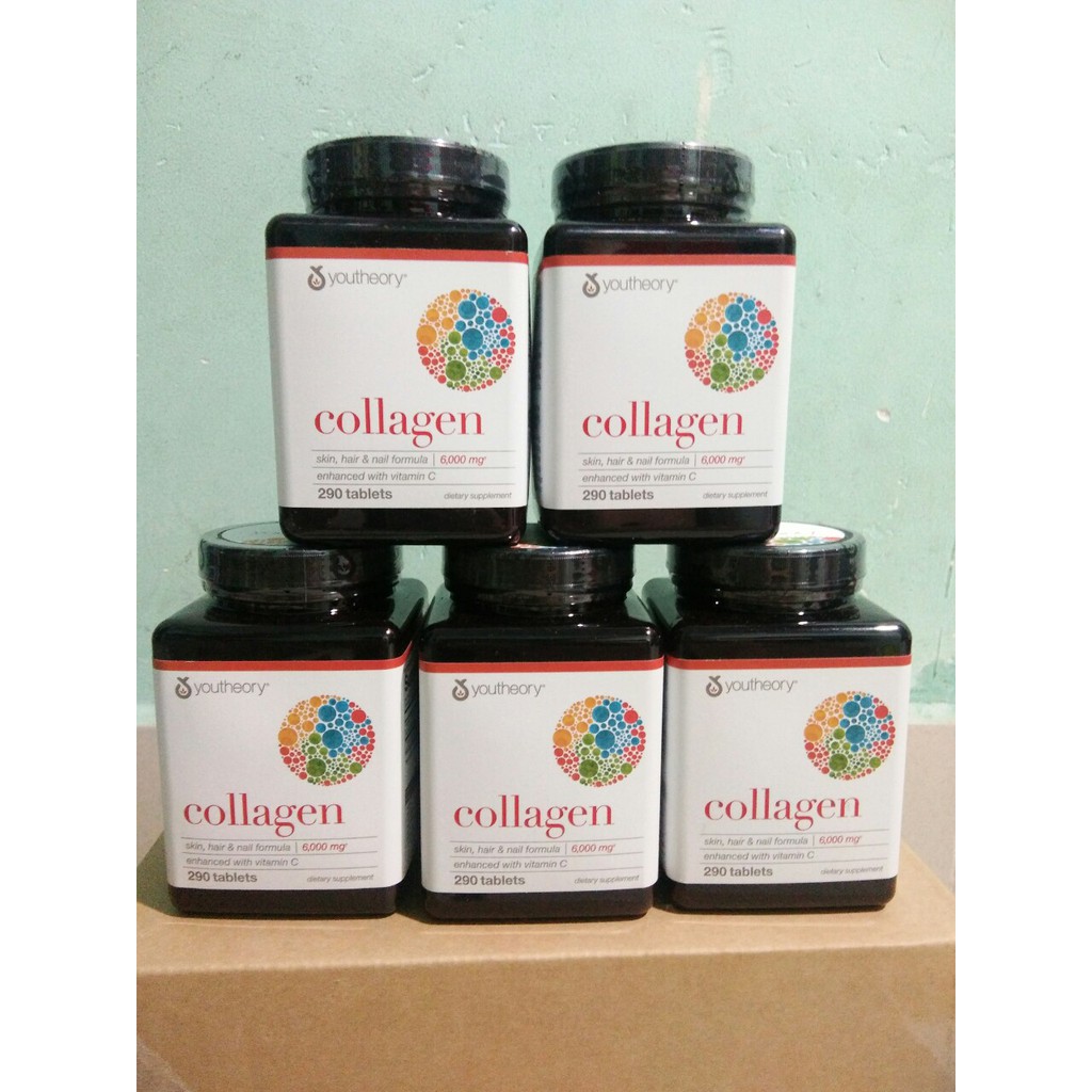 Collagen youtheory 290 viên của Mỹ 1,2 &3