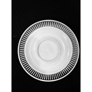 Dĩa lót sứ đá stoneware - domino - 16cm