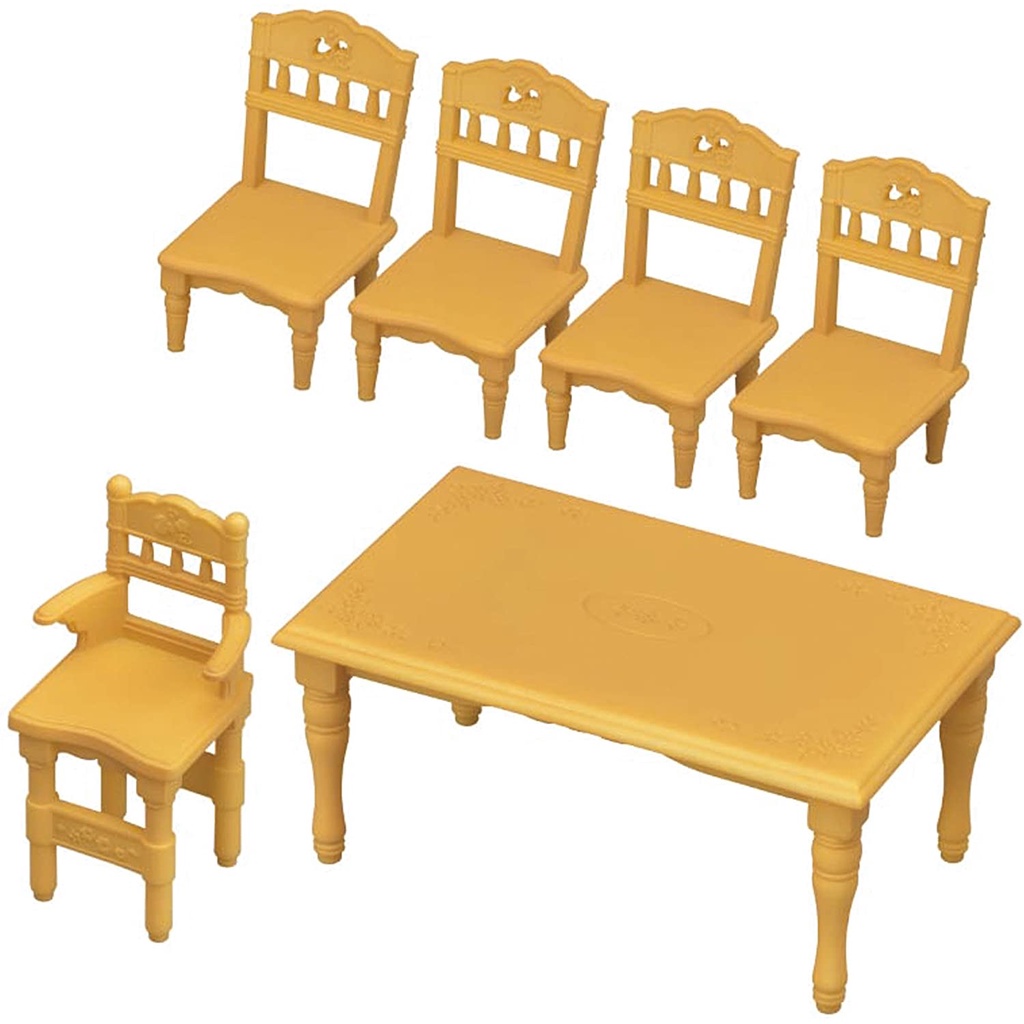 Đồ Chơi Sylvanian Families Bộ Bàn Ghế Ăn Dining Table n Chairs