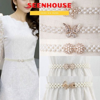 DÂY ĐAI VÁY ĐÍNH NGỌC TRAI NHỰA ( DÂY NỊT LƯNG ) / THẮT LƯNG CHO NỮ MẶT ĐÁ