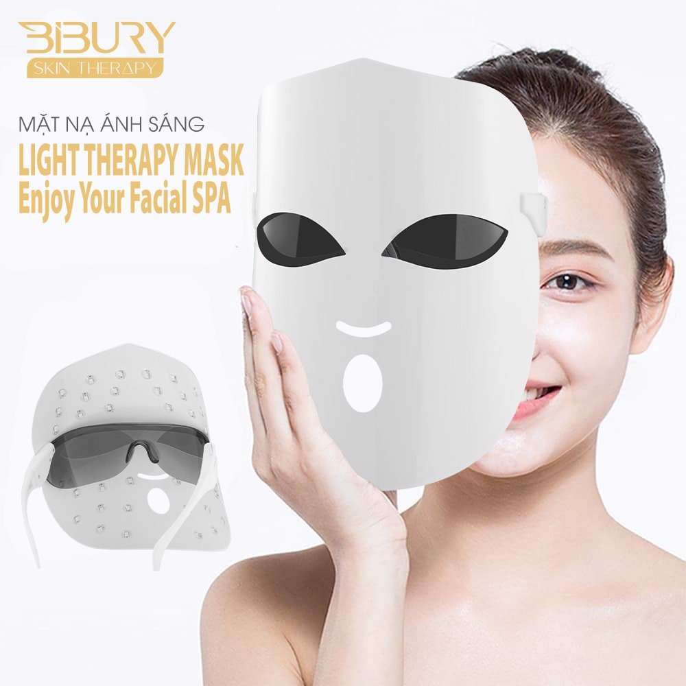 Mặt Nạ Ánh Sáng Sinh Học Trẻ Hóa Làn Da Phục Hồi Hư Tổn BIBURY Light Therapy Mask