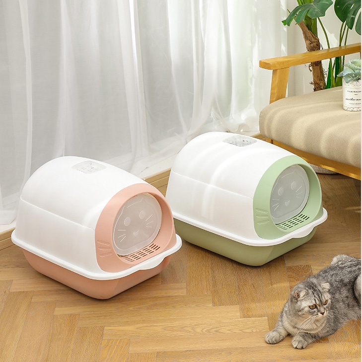 Nhà Vệ Sinh Khép Kín 1 Cửa Cho Mèo Happy Cat Tháo Lắp Dễ Dàng NVS5037 MIAOCAT