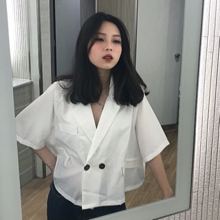  Han shirt áo cài nút 