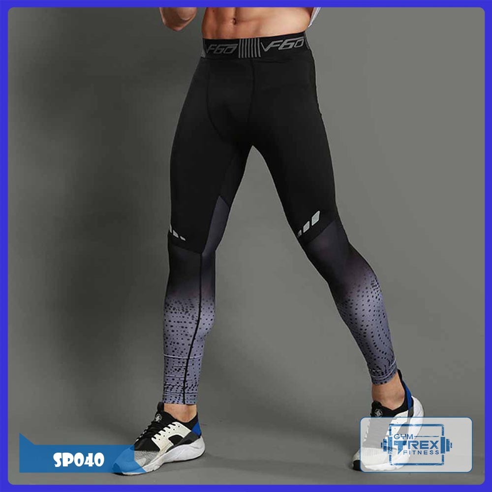 Quần legging nam Liexing ôm body SP040, Quần bó nam giữ nhiệt [Gym T-Rex]