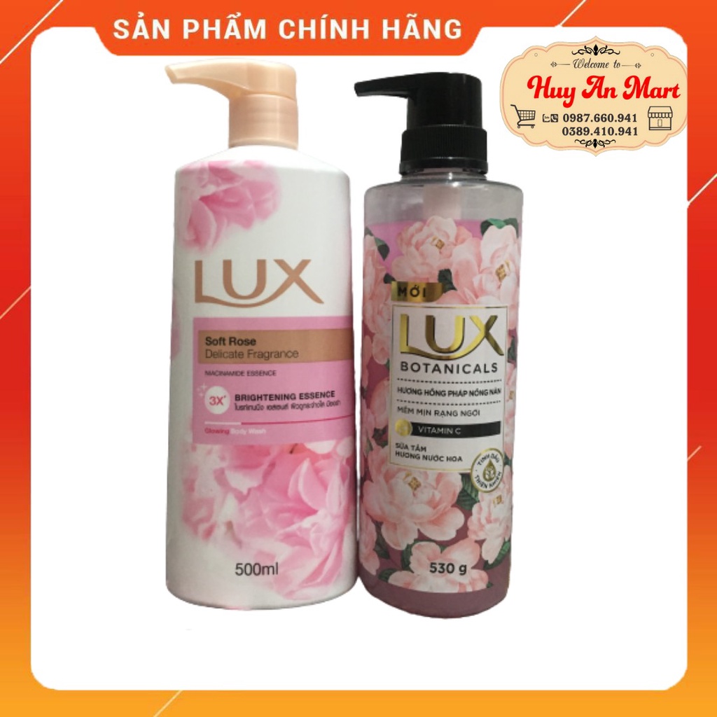 Sữa tắm Lux Thái Lan sobt rose 500ml màu hồng MỀM MỊN VẤN VƯƠNG
