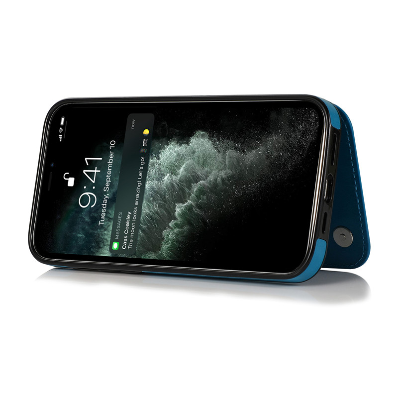 Bao Da Nắp Gập Có Ngăn Để Thẻ Cho Iphone 11 12 Mini Pro Max