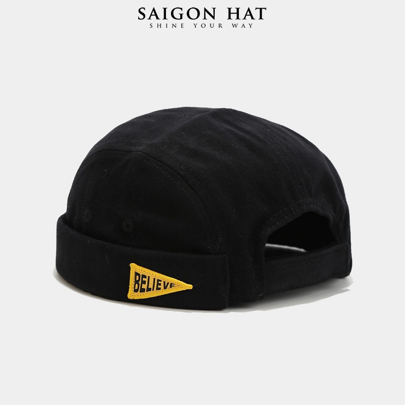 Mũ nồi tròn miki hat nam nữ không vành BELIEVE form beanie phong cách Hàn Quốc SAIGON HAT
