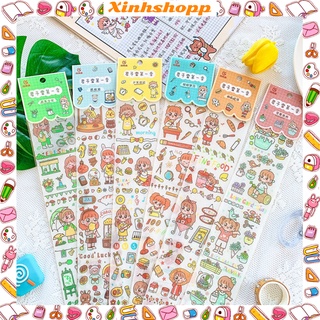Sticker 39x6cm Cô Gái Nhỏ (Còn xanh lá + xanh dương)