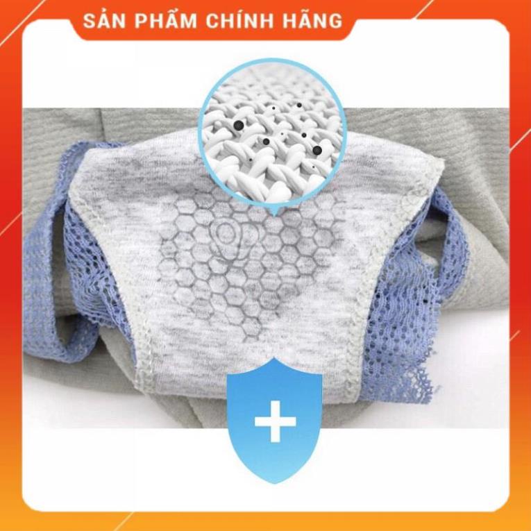 Quần Lót Cotton Thông Hơi Co Giãn 4 Chiều Sợi Bông Viền Ren Cao Cấp 3312