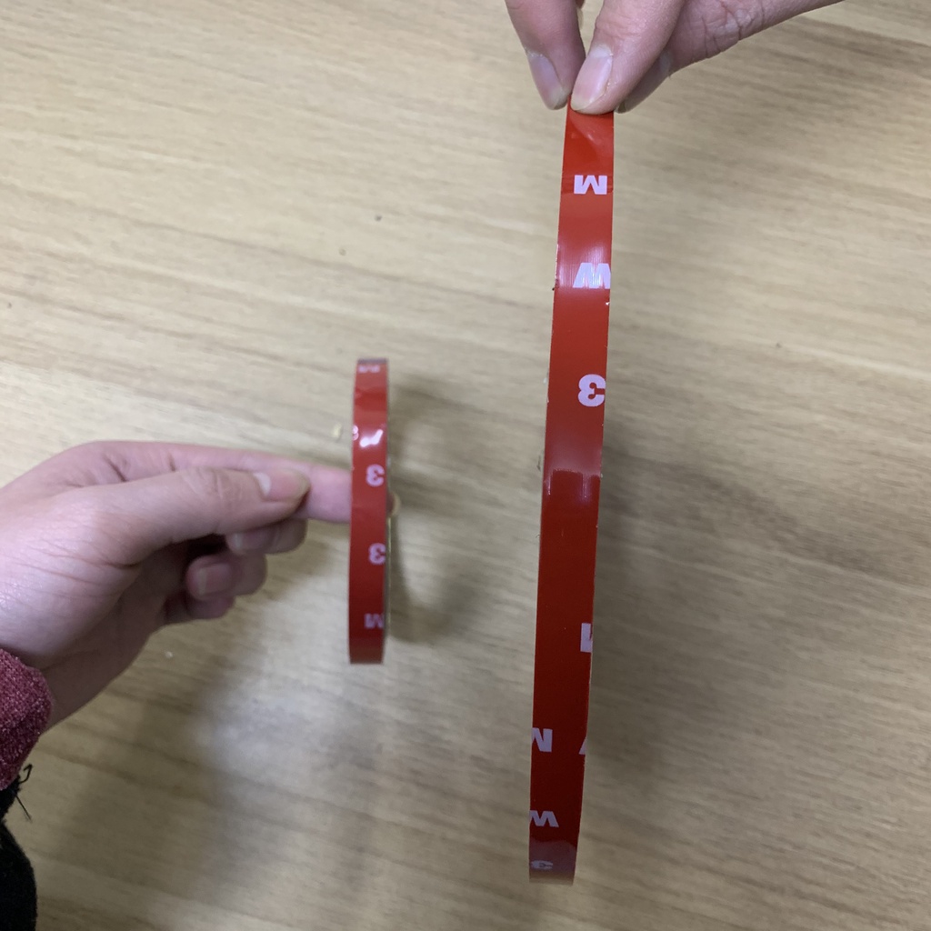 Băng dính 3m 2 mặt chuyên dụng cho ô tô xe hơi, băng keo dán cường lực siêu dính size 1cm cuộn 30m