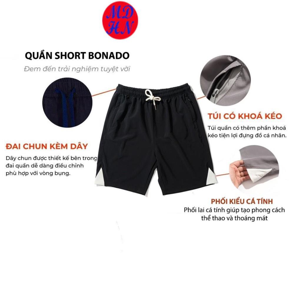 Quần Short Dù Gió Nam MDHN Vải Mềm, Siêu Nhẹ, Dáng Thể Thao QS098