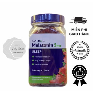 Kẹo ngủ Melatonin Natrol Sleep 5mg 180 viên Của Mỹ