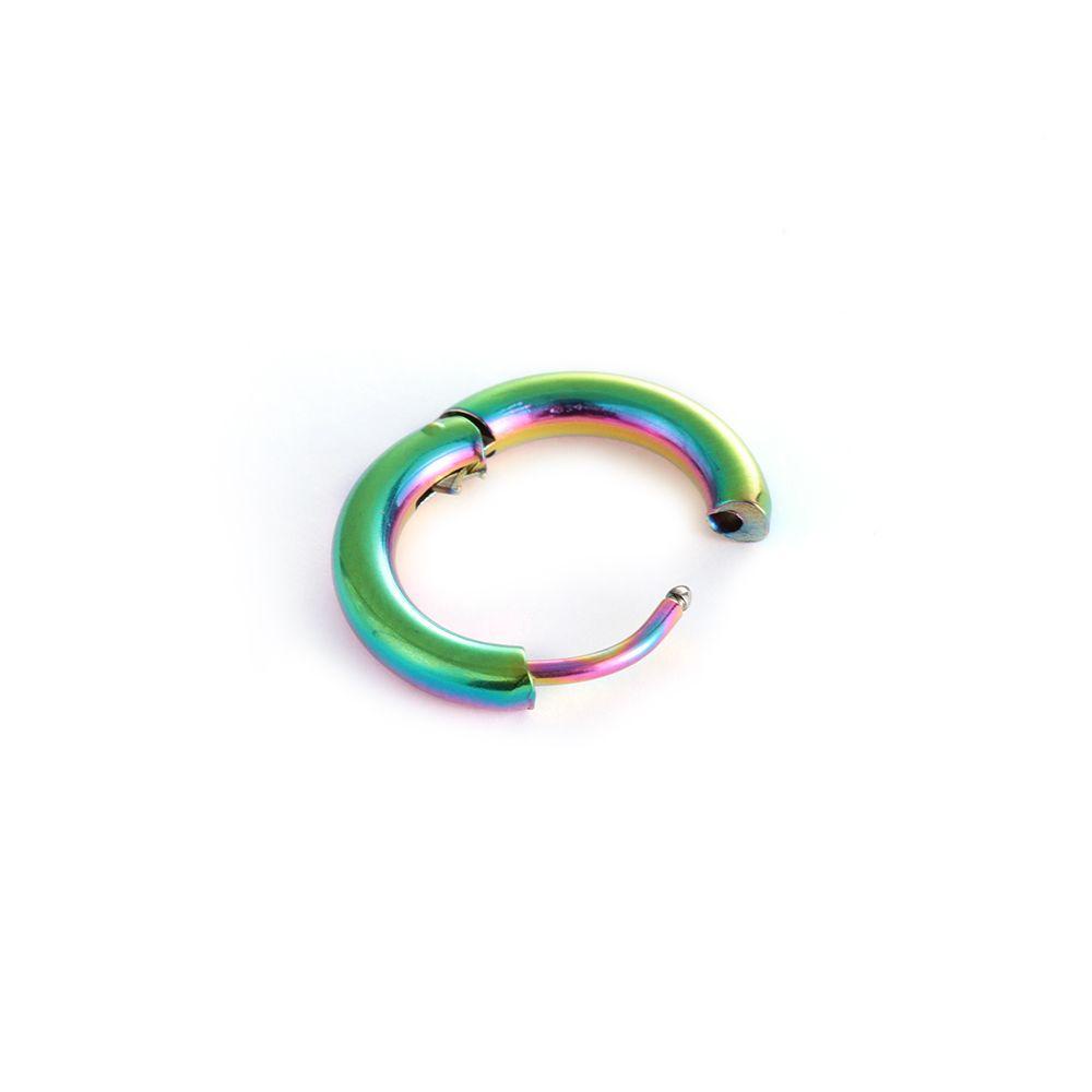 EUTUS Set 6 Đôi Khuyên Tai Hình Quả Tạ Màu Đen Bằng Thép Không Gỉ Dành Cho Nam Và Nữ