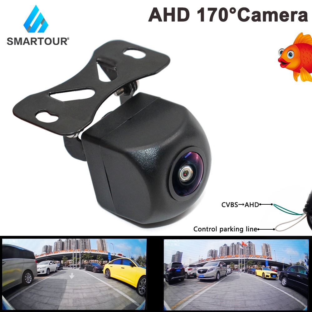 Camera Chiếu Hậu Góc Rộng 170 Độ Hỗ Trợ Tầm Nhìn Ban Đêm 720p Cho Xe Hơi