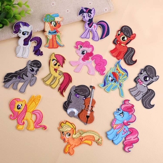 Nhãn ủi thêu hoạt hình Hình My Little Pony dễ thương vá quần áo tiện lợi