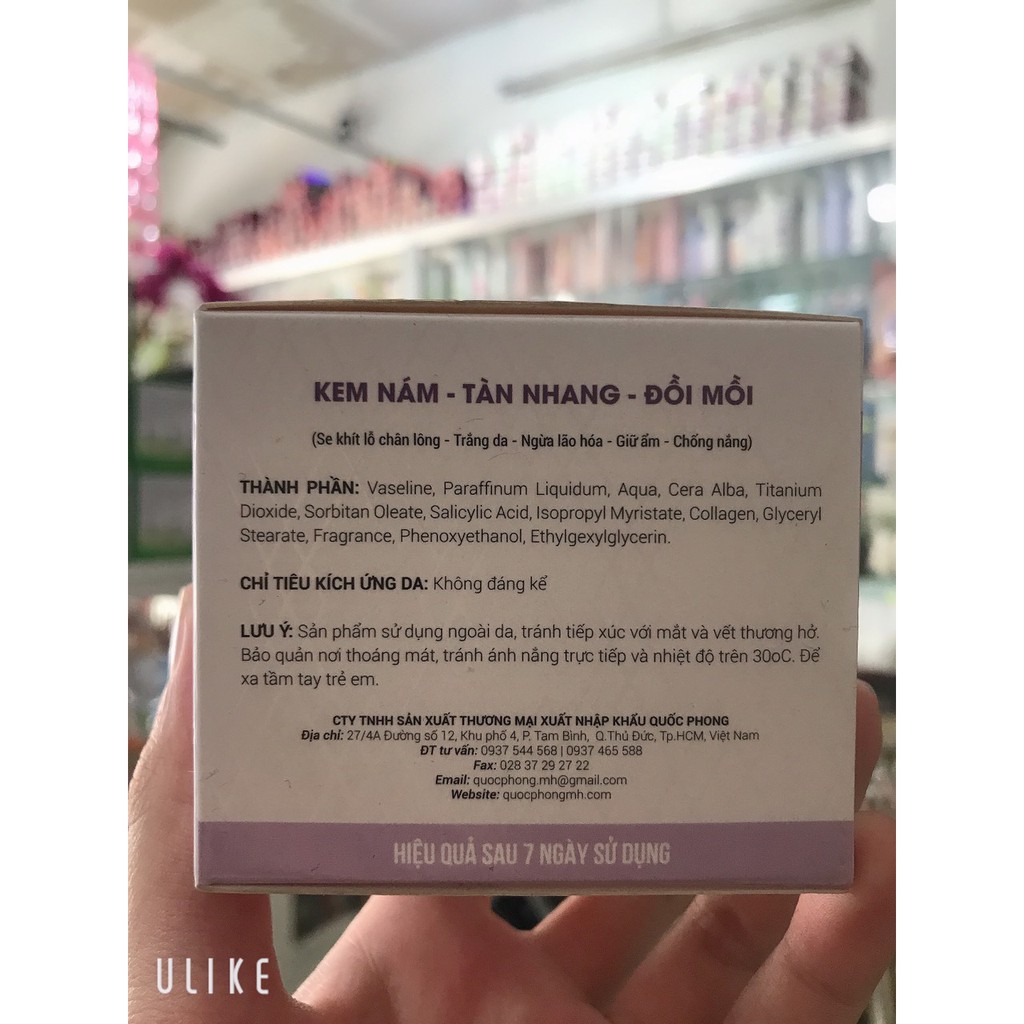 kem COLLAGEN THẢO DƯỢC nám- trắng da-ngừa lão hóa-giữ ẩm-chống nắng 20g