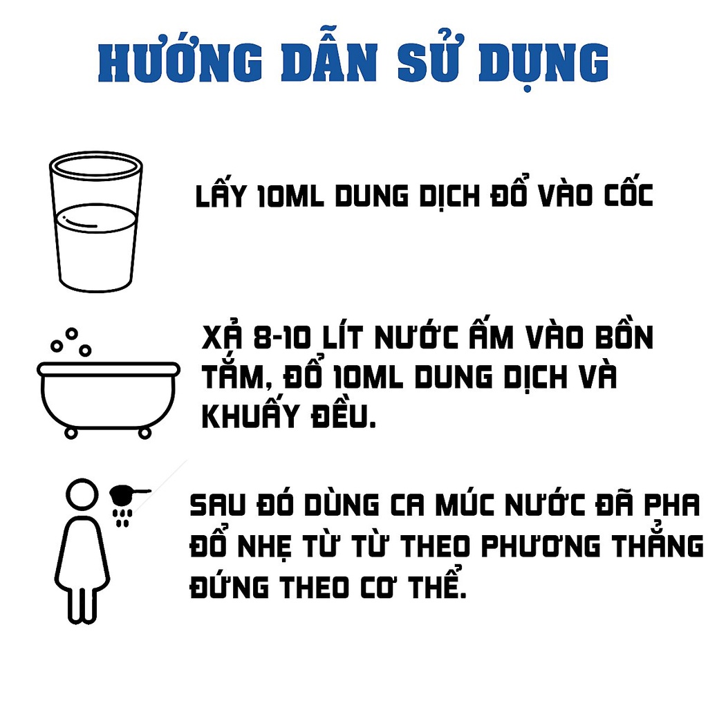 Nước tắm thảo dược cho phụ nữ sau sinh Diệu Nương, làm sạch sản dịch, khử mùi hôi cơ thể (120ml)