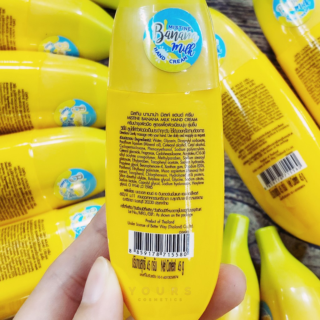 [Auth Thái - FLASH SALE] Kem Dưỡng Da Tay Chiết Xuất Quả Chuối Và Sữa Mistine Banana Milk Hand Cream | BigBuy360 - bigbuy360.vn
