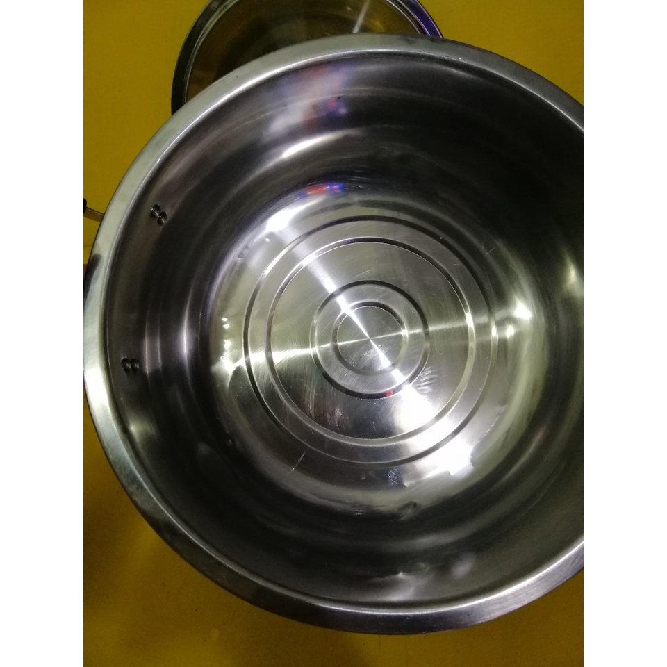 Nồi inox nội địa Nhật, size 30cm, cao 12cm (mã 671), Dùng được bếp từ