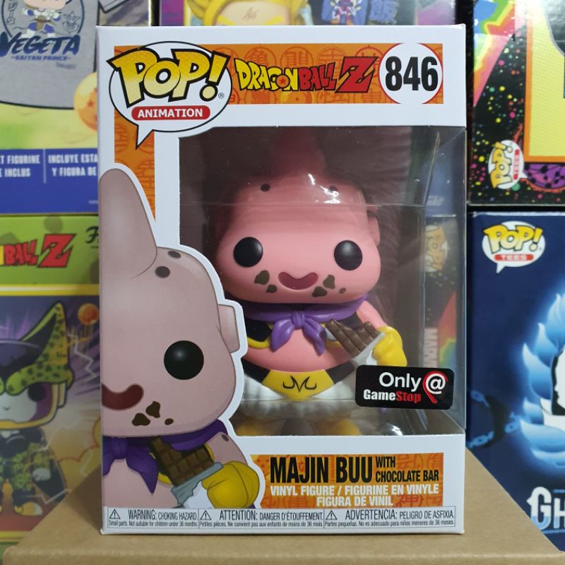 Đồ chơi mô hình funko pop 846 Majin Buu with Chocolate Bar - Dragon Ball
