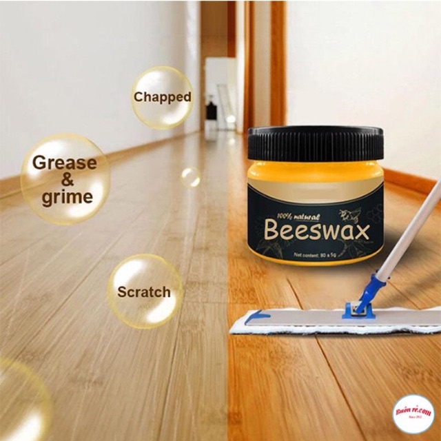 sáp ong beewax đánh bóng đồ gỗ, sáp tự nhiên làm bóng bàn ghế gỗ - tủ gỗ - sàn gỗ đa năng