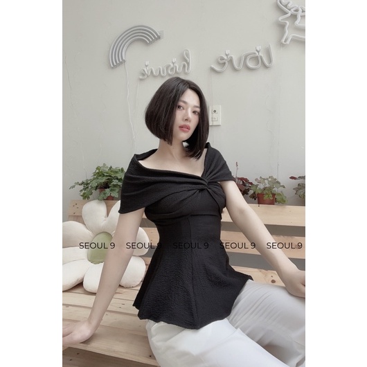 Willow top • Áo trễ vai chất liệu xốp co giãn