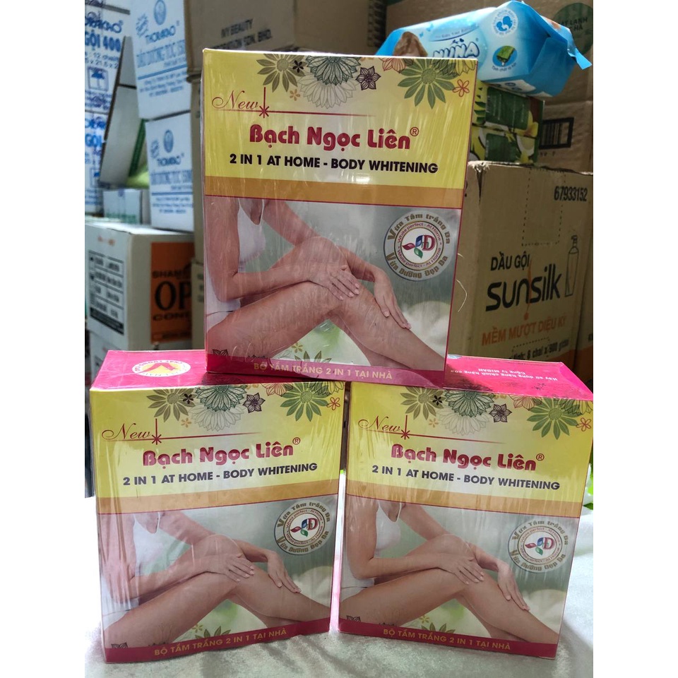 Bộ Tắm trắng 2in1 Bạch Ngọc Liên(tặng kèm hủ body)