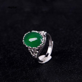 Nhẫn đính hôn mặt đá quý cổ điển