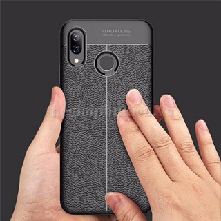 Ốp lưng Huawei Nova 3e silicon giả da, chống sốc Auto Focus - Giá rẻ