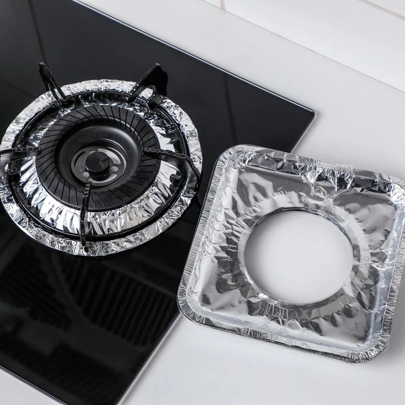 Set 10 Tấm Lót Bếp Ga/Bếp Chống Dầu Cách Nhiệt Tiện Dụng