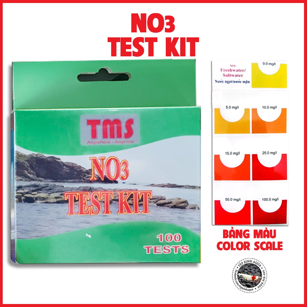 Bộ dung dịch kiểm tra nước - test nước đo NO3 của TMS