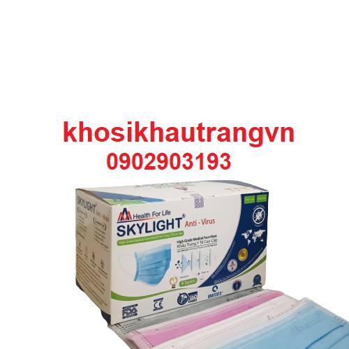 [Giá Sỉ] Hộp 50 cái khẩu trang y tế 4 lớp kháng khuẩn