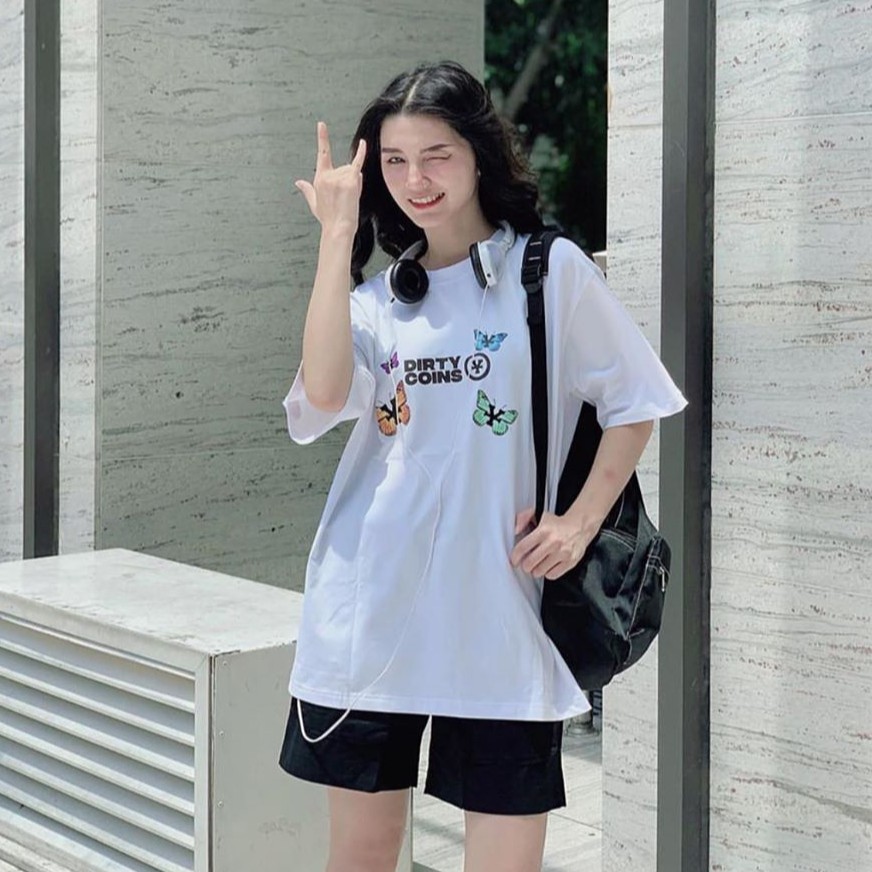 Áo Thun BƯỚM DIRTY COINS TOKYO SHOP Tay Lỡ Form Rộng, Áo Thun Nam Nữ Unisex Thời Trang Hàn Quốc