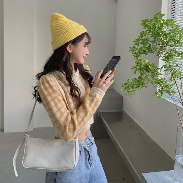 Áo Khoác Cardigan Dệt Kim Dáng Ngắn Tay Dài Thời Trang Mùa Thu Cho Nữ SC352